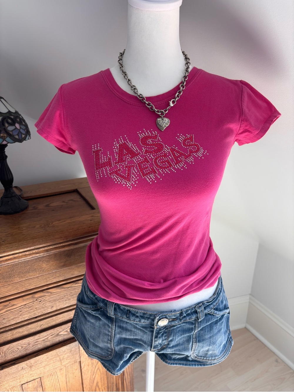 Reserved “Las Vegas” Rhinestone Tee 💖
